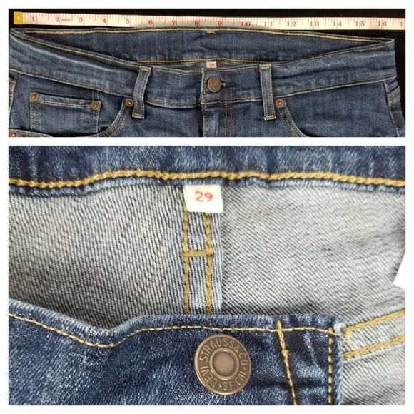 Levi - Red Tag Denim Mid Rise Shorts - Wmn's 29 - Picture 5 of 9